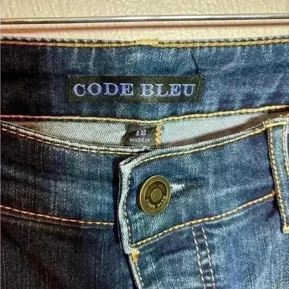 Code Bleu Women's Jeans Gwen Straight Embellished Size 12 - Picture 5 of 5